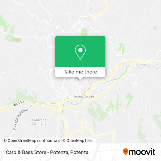 Carp & Bass Store - Potenza map