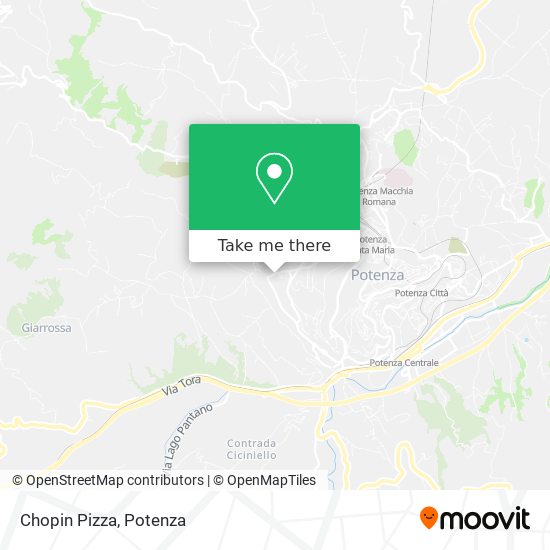 Chopin Pizza map