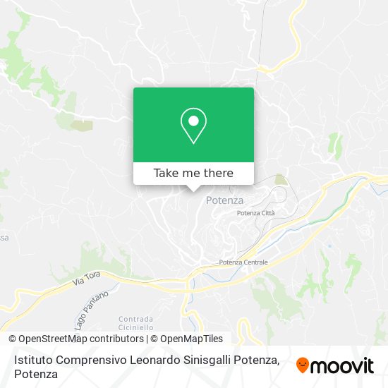 Istituto Comprensivo Leonardo Sinisgalli Potenza map