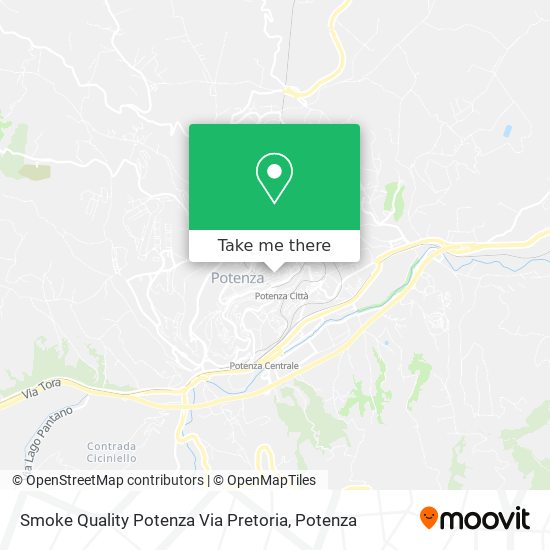 Smoke Quality Potenza Via Pretoria map