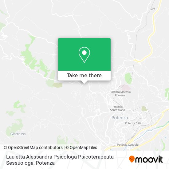 Lauletta Alessandra Psicologa Psicoterapeuta Sessuologa map