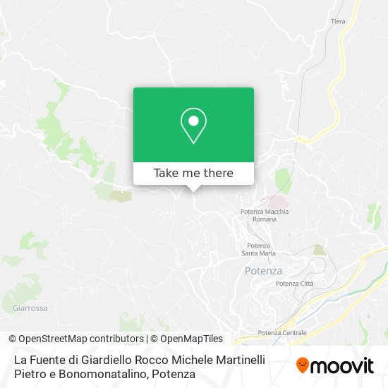 La Fuente di Giardiello Rocco Michele Martinelli Pietro e Bonomonatalino map