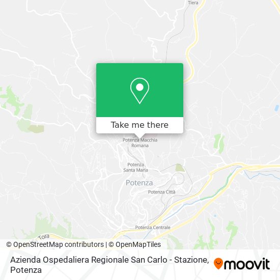 Azienda Ospedaliera Regionale San Carlo - Stazione map