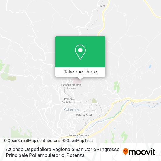 Azienda Ospedaliera Regionale San Carlo - Ingresso Principale Poliambulatorio map