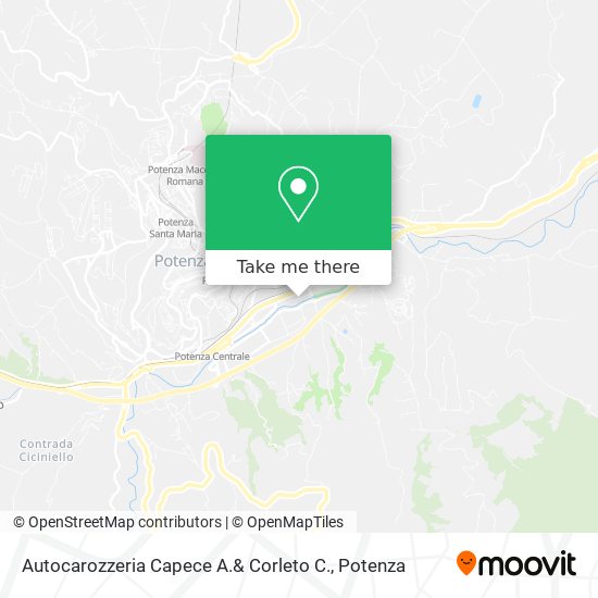 Autocarozzeria Capece A.& Corleto C. map