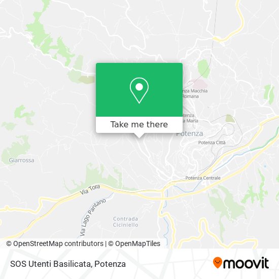 SOS Utenti Basilicata map