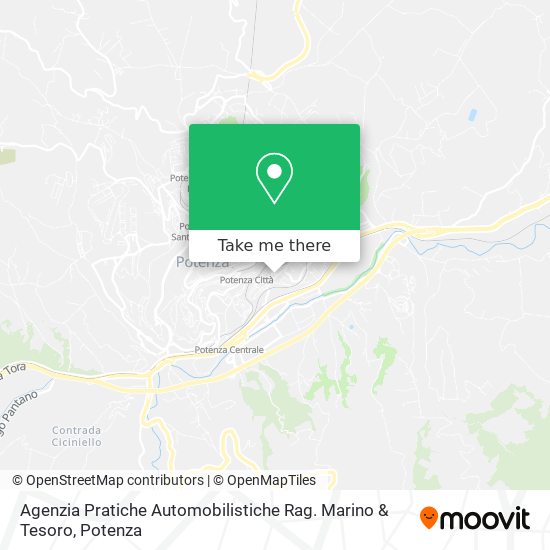 Agenzia Pratiche Automobilistiche Rag. Marino & Tesoro map