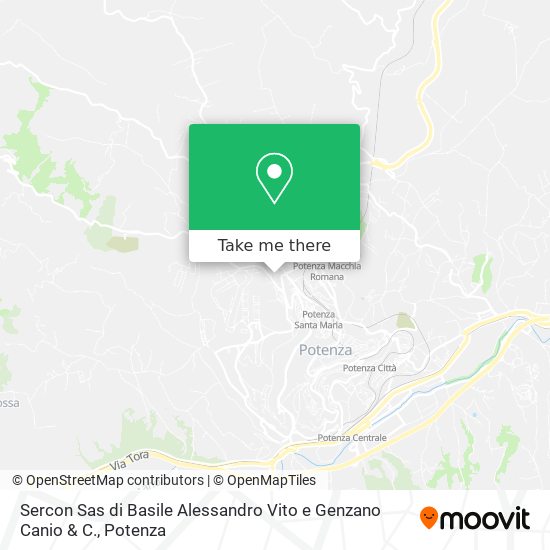 Sercon Sas di Basile Alessandro Vito e Genzano Canio & C. map