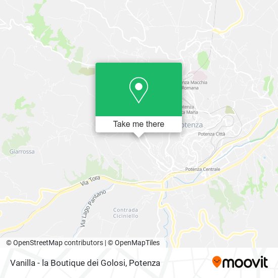 Vanilla - la Boutique dei Golosi map