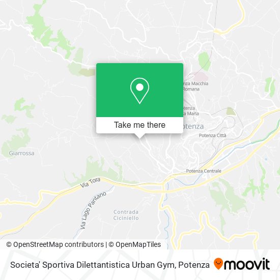 Societa' Sportiva Dilettantistica Urban Gym map