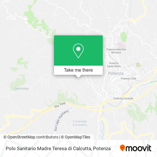 Polo Sanitario Madre Teresa di Calcutta map