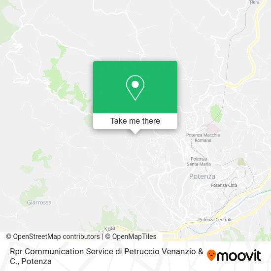 RPR Communication Service by Petruccio Venanzio & Co. map