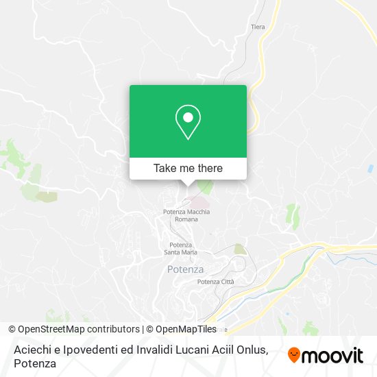 Aciechi e Ipovedenti ed Invalidi Lucani Aciil Onlus map