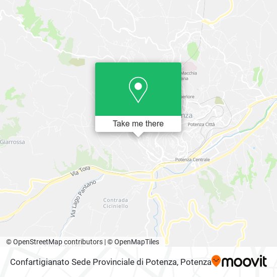 Confartigianato Sede Provinciale di Potenza map