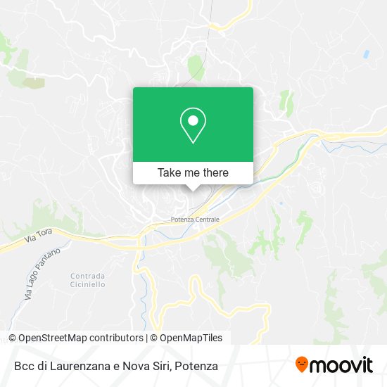 Bcc di Laurenzana e Nova Siri map