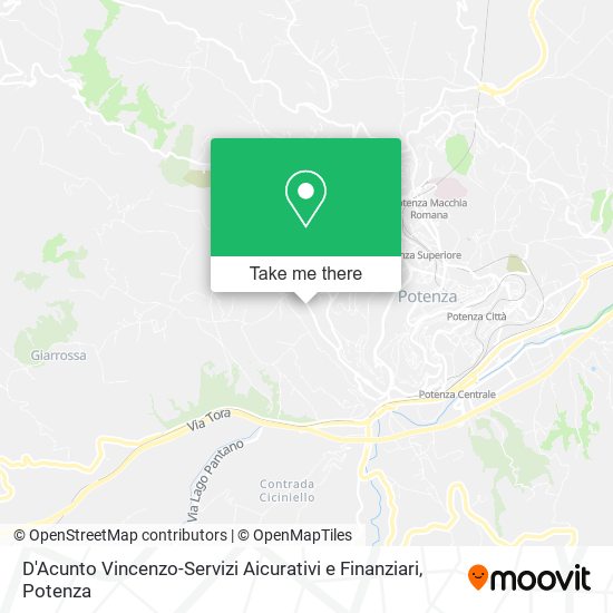 D'Acunto Vincenzo-Servizi Aicurativi e Finanziari map