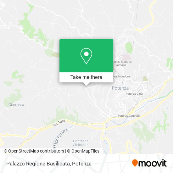 Palazzo Regione Basilicata map