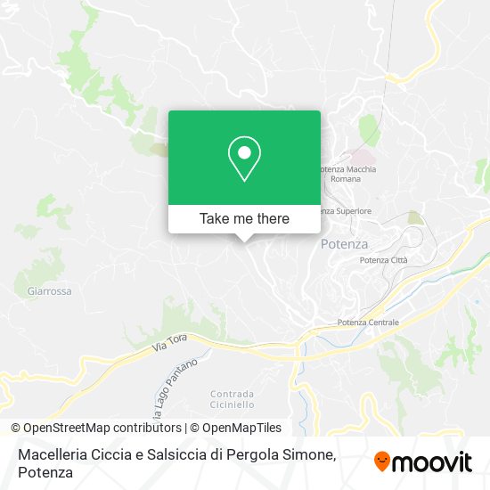 Macelleria Ciccia e Salsiccia di Pergola Simone map