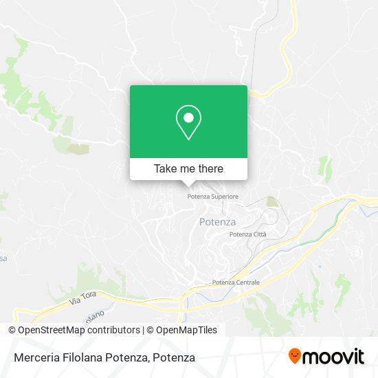 Merceria Filolana Potenza map