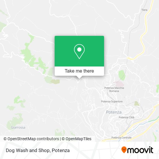 Dog Wash and Shop map