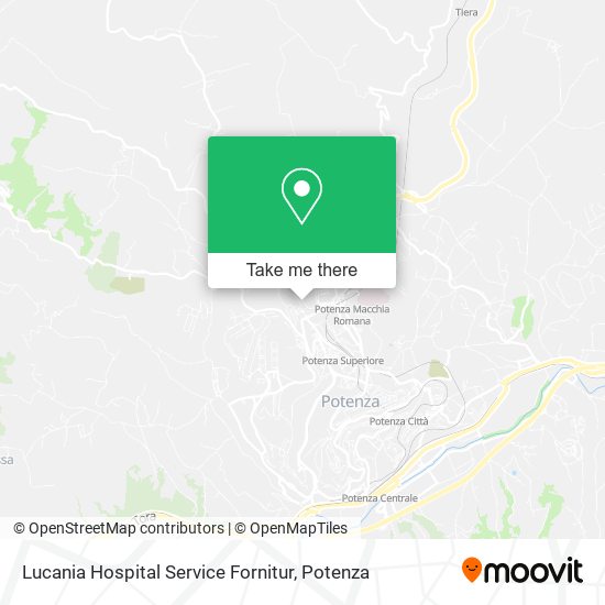Lucania Hospital Service Fornitur map