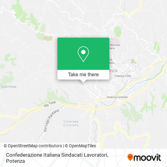 Confederazione Italiana Sindacati Lavoratori map