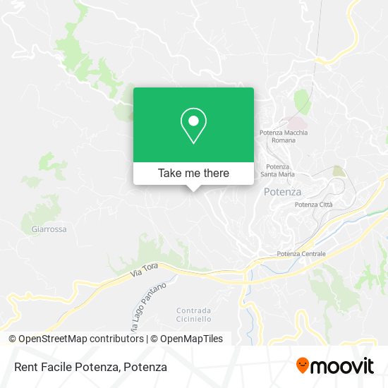 Rent Facile Potenza map