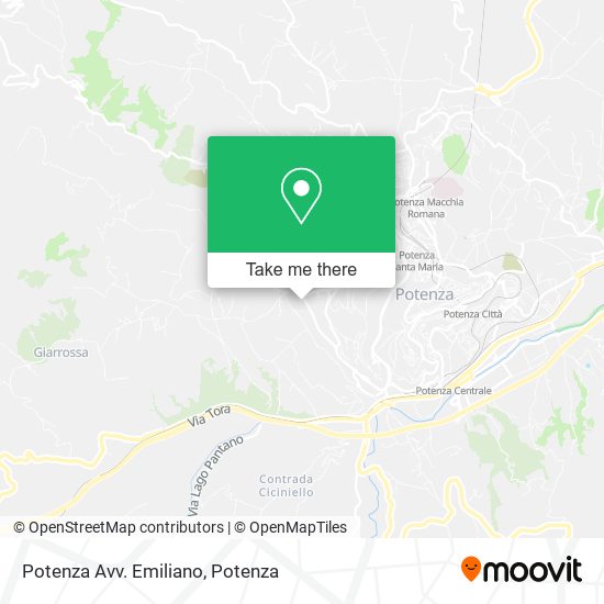 Potenza Avv. Emiliano map
