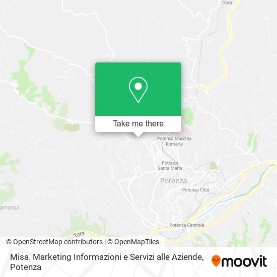 Misa. Marketing Informazioni e Servizi alle Aziende map