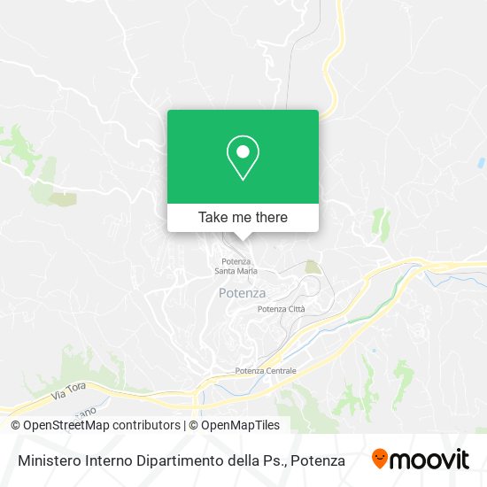 Ministero Interno Dipartimento della Ps. map