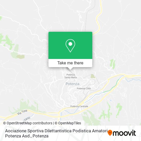 Aociazione Sportiva Dilettantistica Podistica Amatori Potenza Asd. map