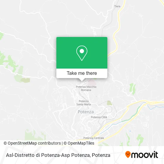 Asl-Distretto di Potenza-Asp Potenza map