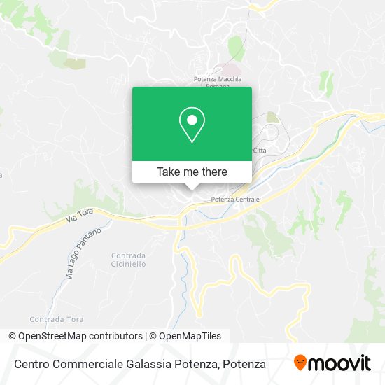 Centro Commerciale Galassia Potenza map