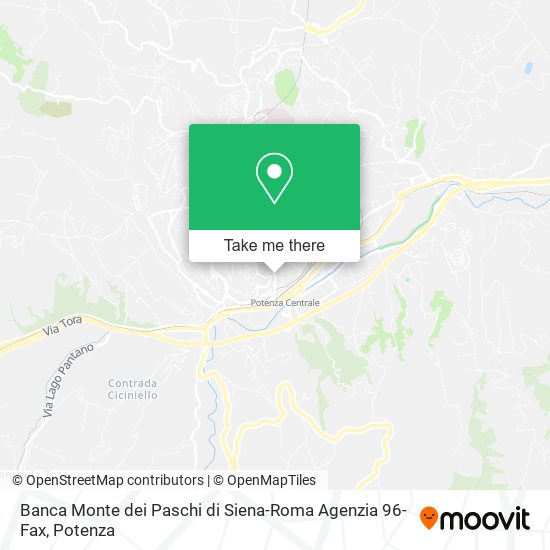 Banca Monte dei Paschi di Siena-Roma Agenzia 96-Fax map