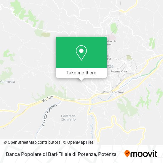 Banca Popolare di Bari-Filiale di Potenza map