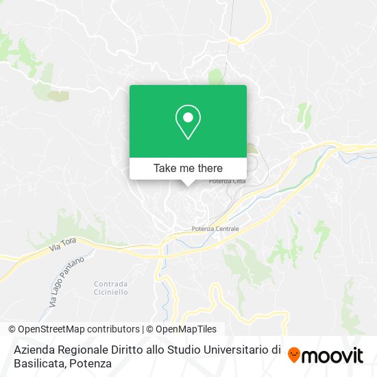 Azienda Regionale Diritto allo Studio Universitario di Basilicata map