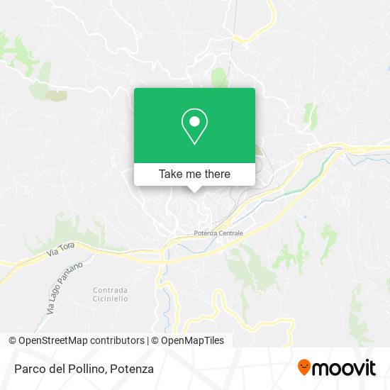 Parco del Pollino map