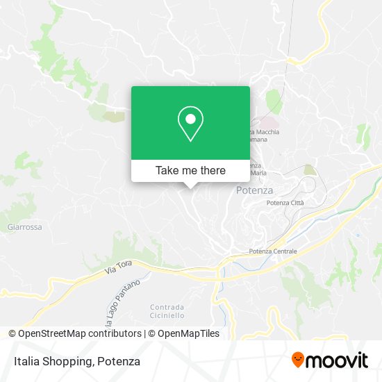 Italia Shopping map