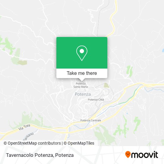 Tavernacolo Potenza map