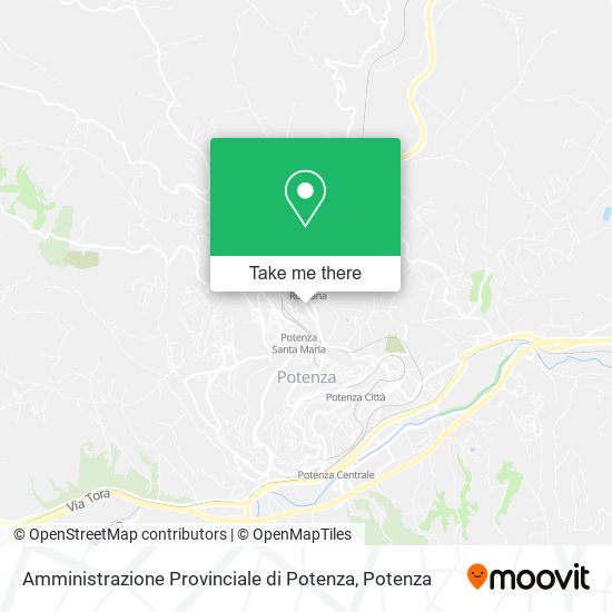 Amministrazione Provinciale di Potenza map