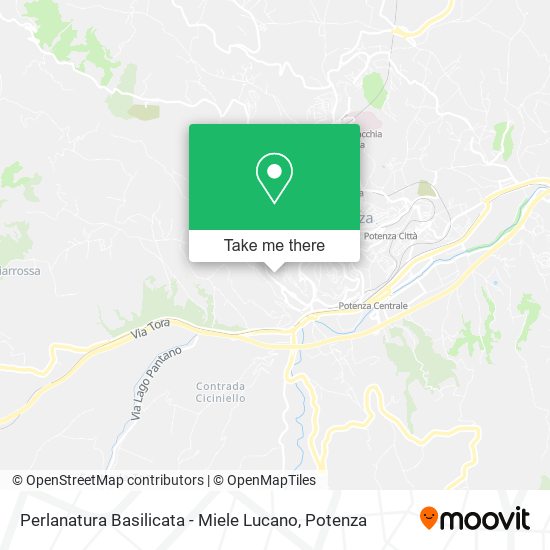 Perlanatura Basilicata - Miele Lucano map