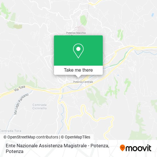 Ente Nazionale Assistenza Magistrale - Potenza map
