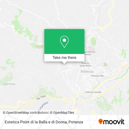 Estetica Point di la Bella e di Donna map