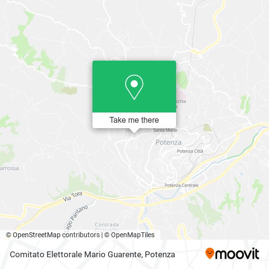 Comitato Elettorale Mario Guarente map