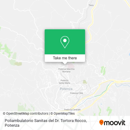 Poliambulatorio Sanitas del Dr. Tortora Rocco map