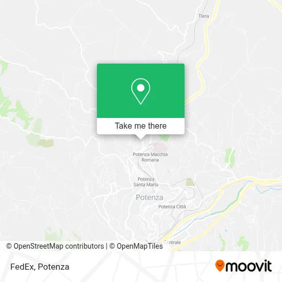 FedEx map