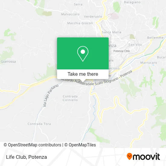 Life Club map