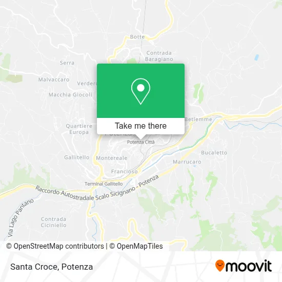 Santa Croce map