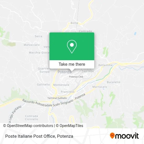 Poste Italiane Post Office map