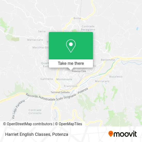 Harriet English Classes map